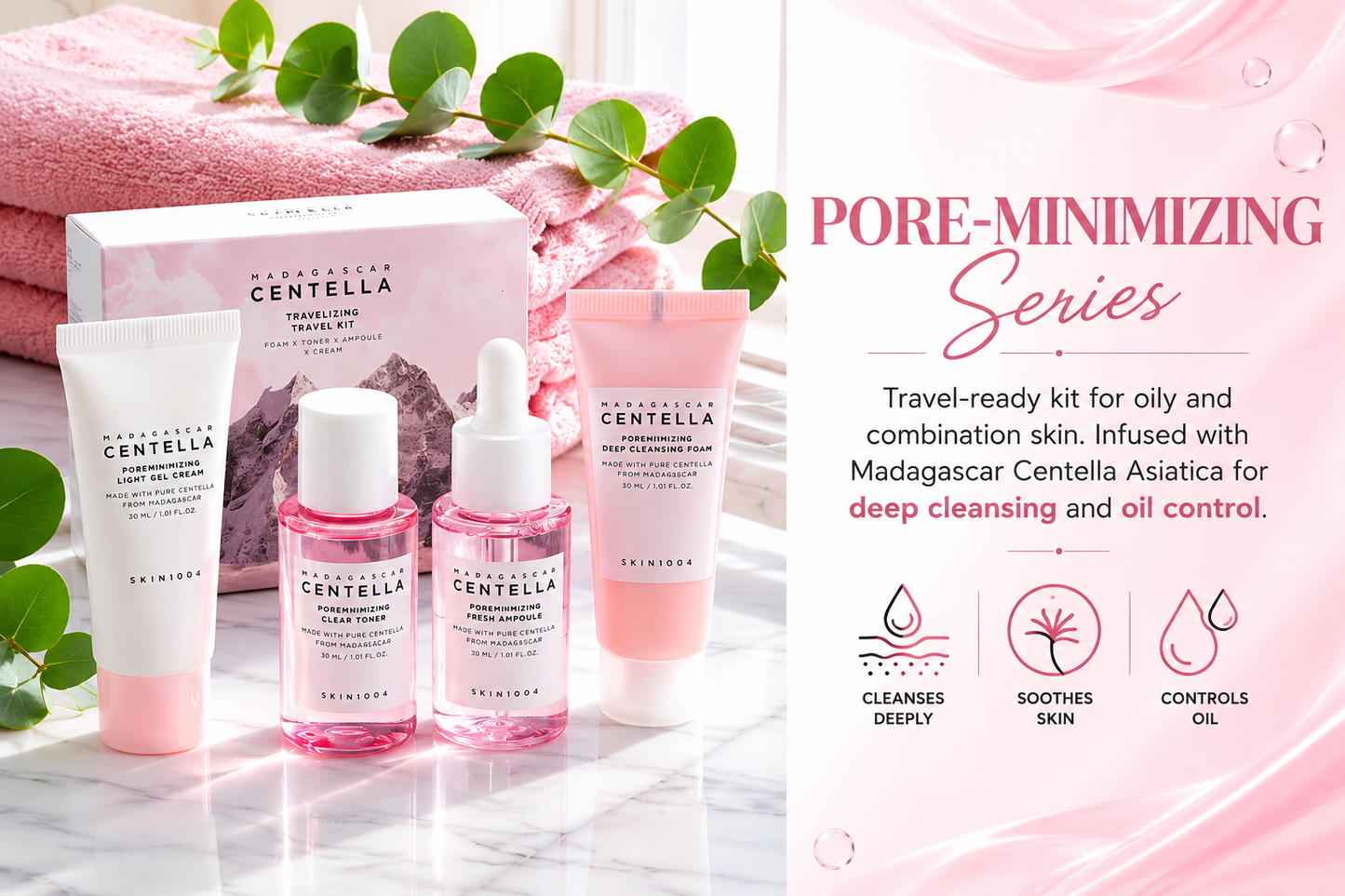 Pink Salt Pore Minimizing Set