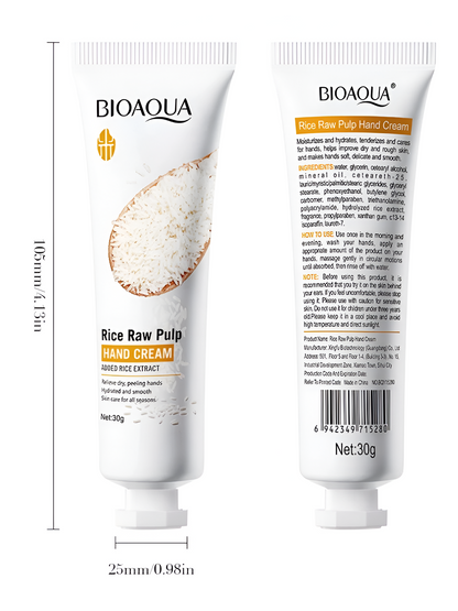 Rice Extract Nourishing Hand Cream – Deep Hydration & Soft Skin (30g)